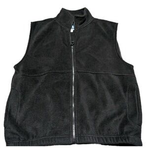 Sierra Pacific Outdoors Fleece Vest Mens Small Black Fleece Full Zip